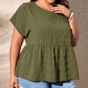 Short Sleeve Peplum Top